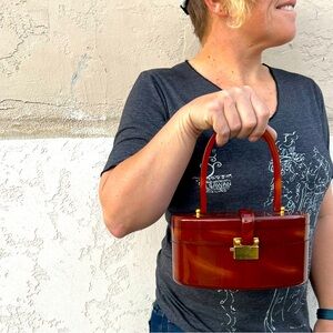 Lucite Vintage Purse Handbag Small Rockabilly Gilli Original 50s 60s